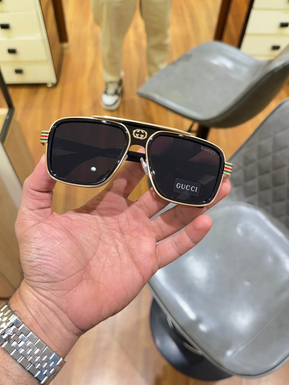 GUC_CI 1295|GOLD SUNGLASSES