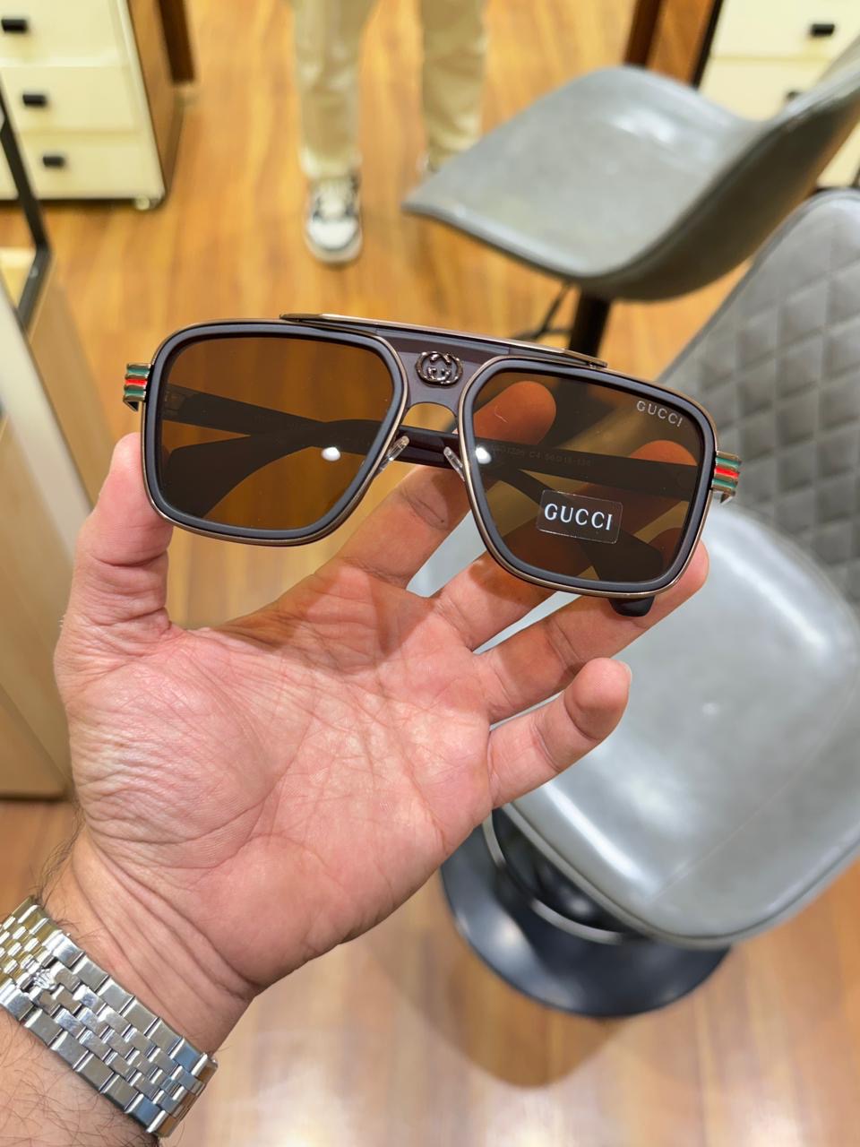 GUC_CI 1295|BROWN SUNGLASSES