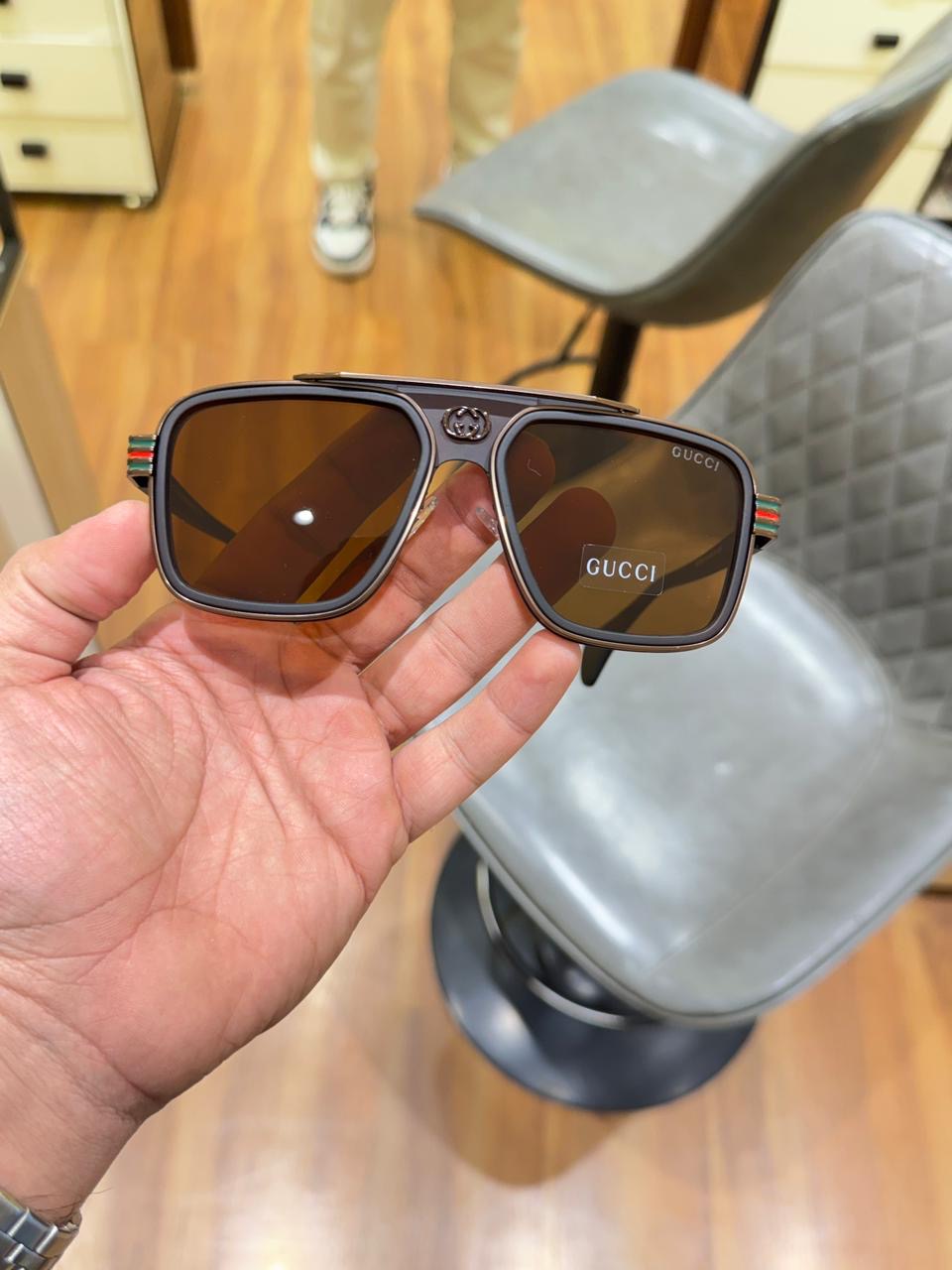 GUC_CI 1295|BROWN SUNGLASSES