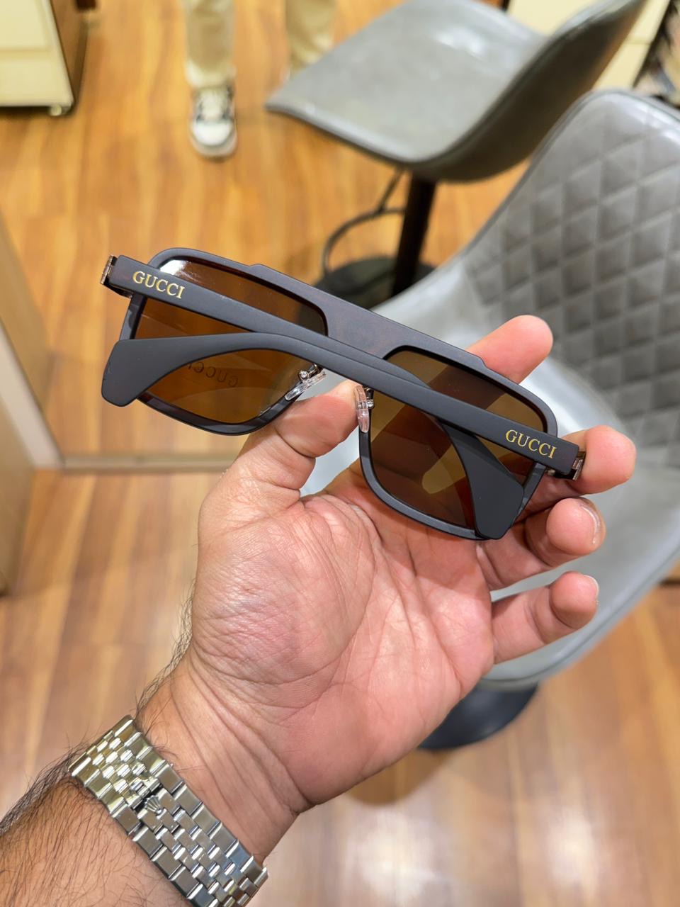 GUC_CI 1295|BROWN SUNGLASSES