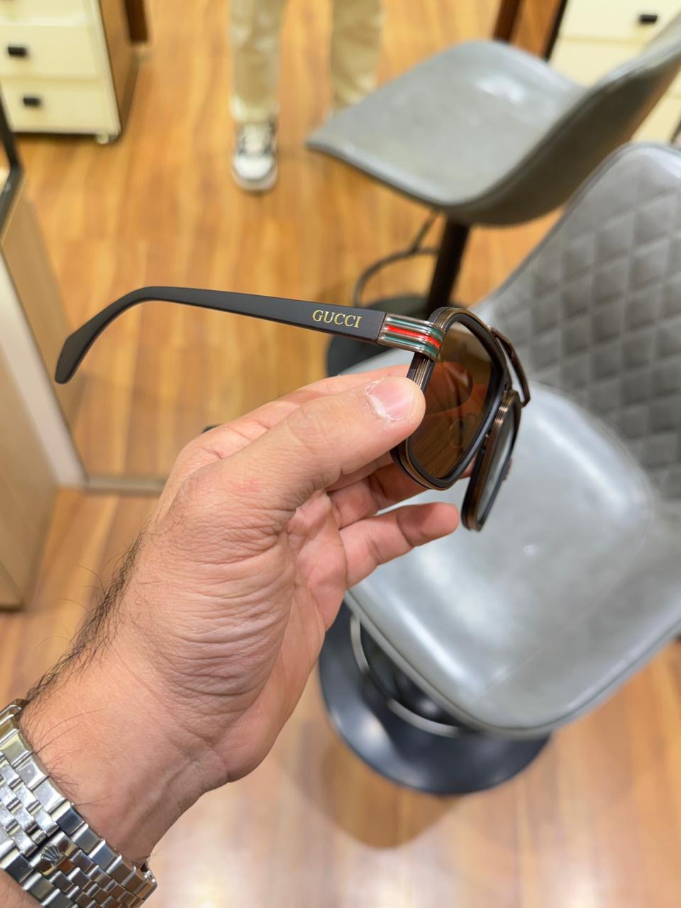 GUC_CI 1295|BROWN SUNGLASSES