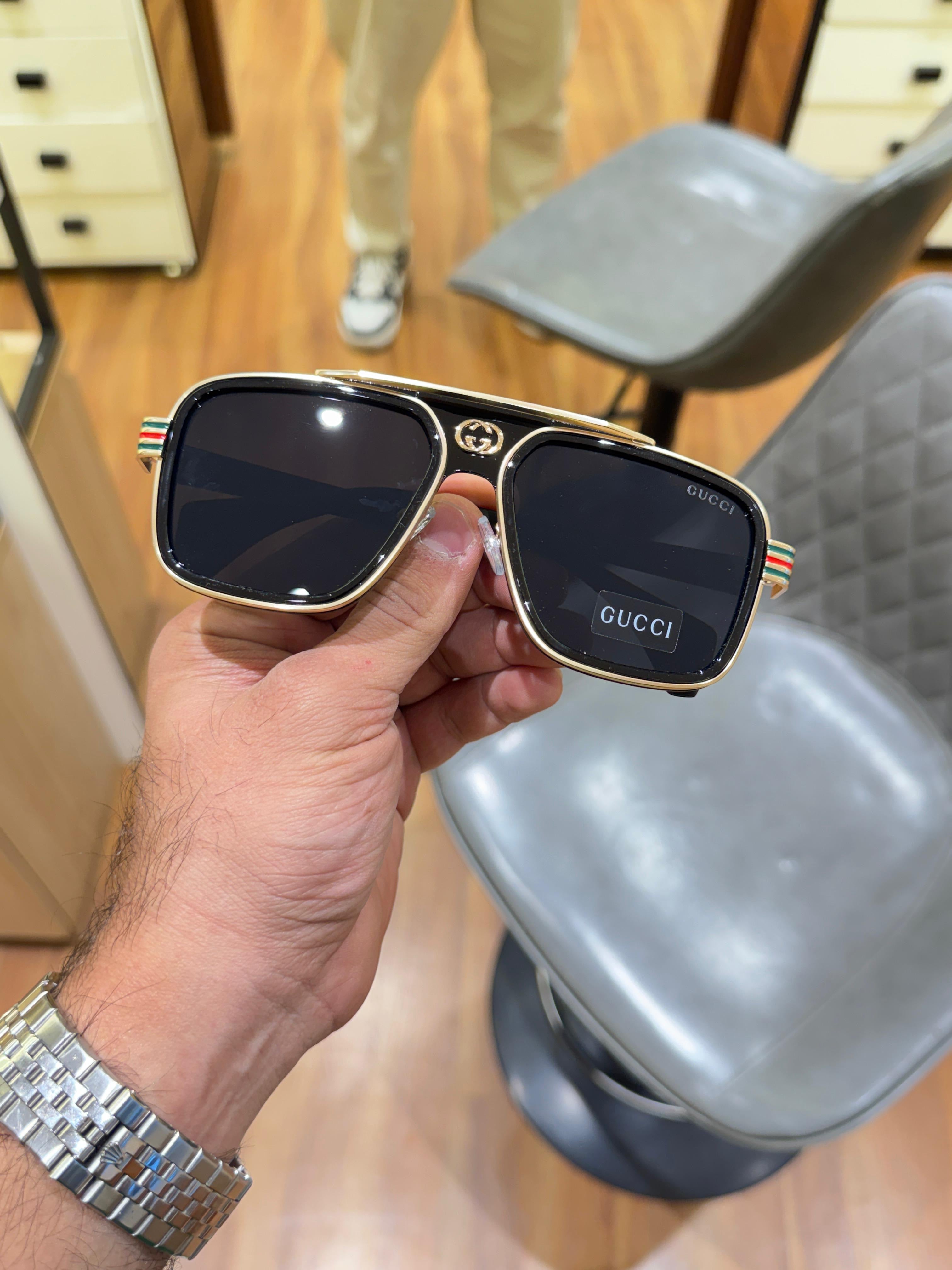 GUC_CI 1295|GOLD SUNGLASSES