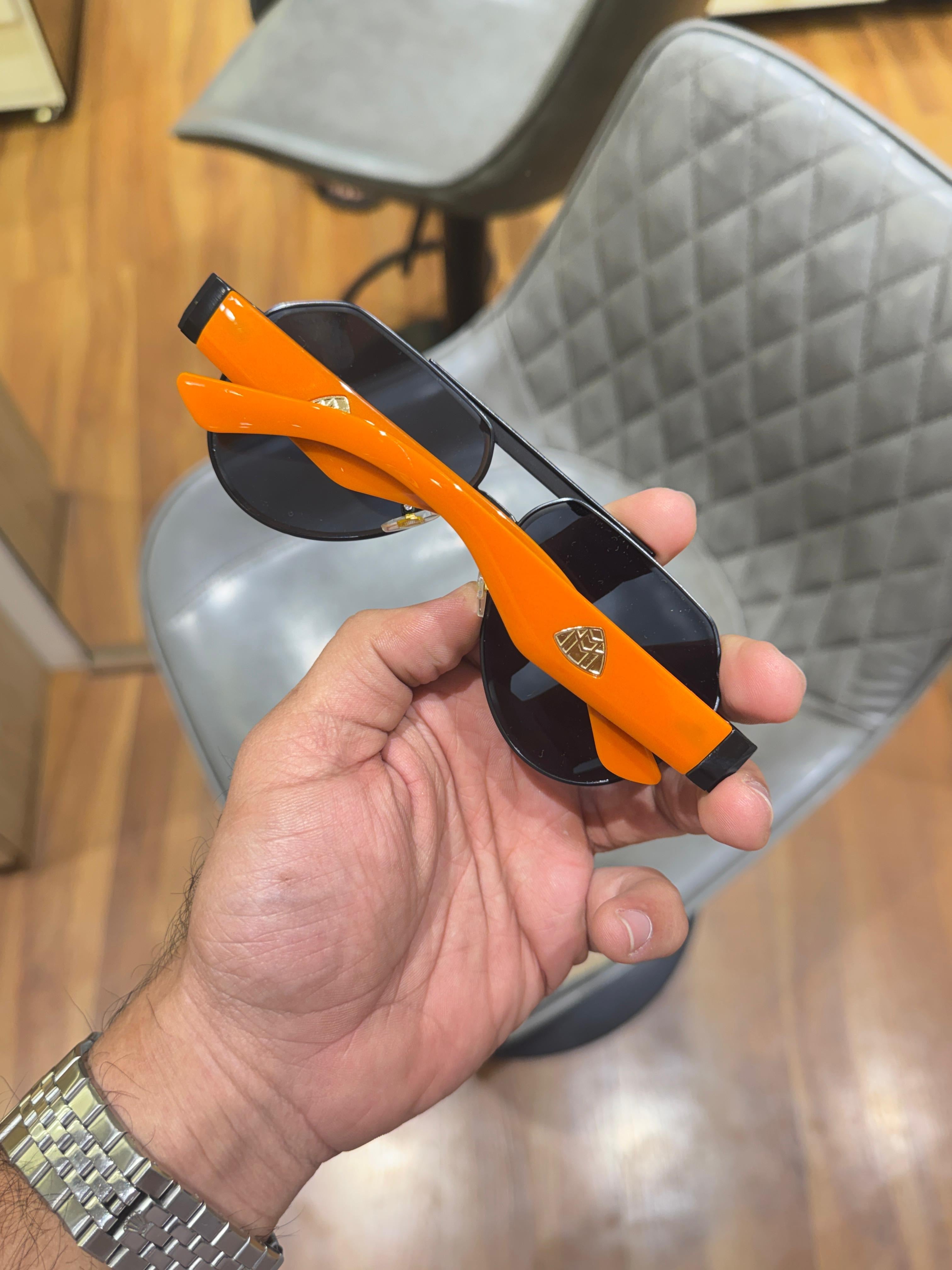 M_ay_bach 72398 black orange BADSHAH EDITION.