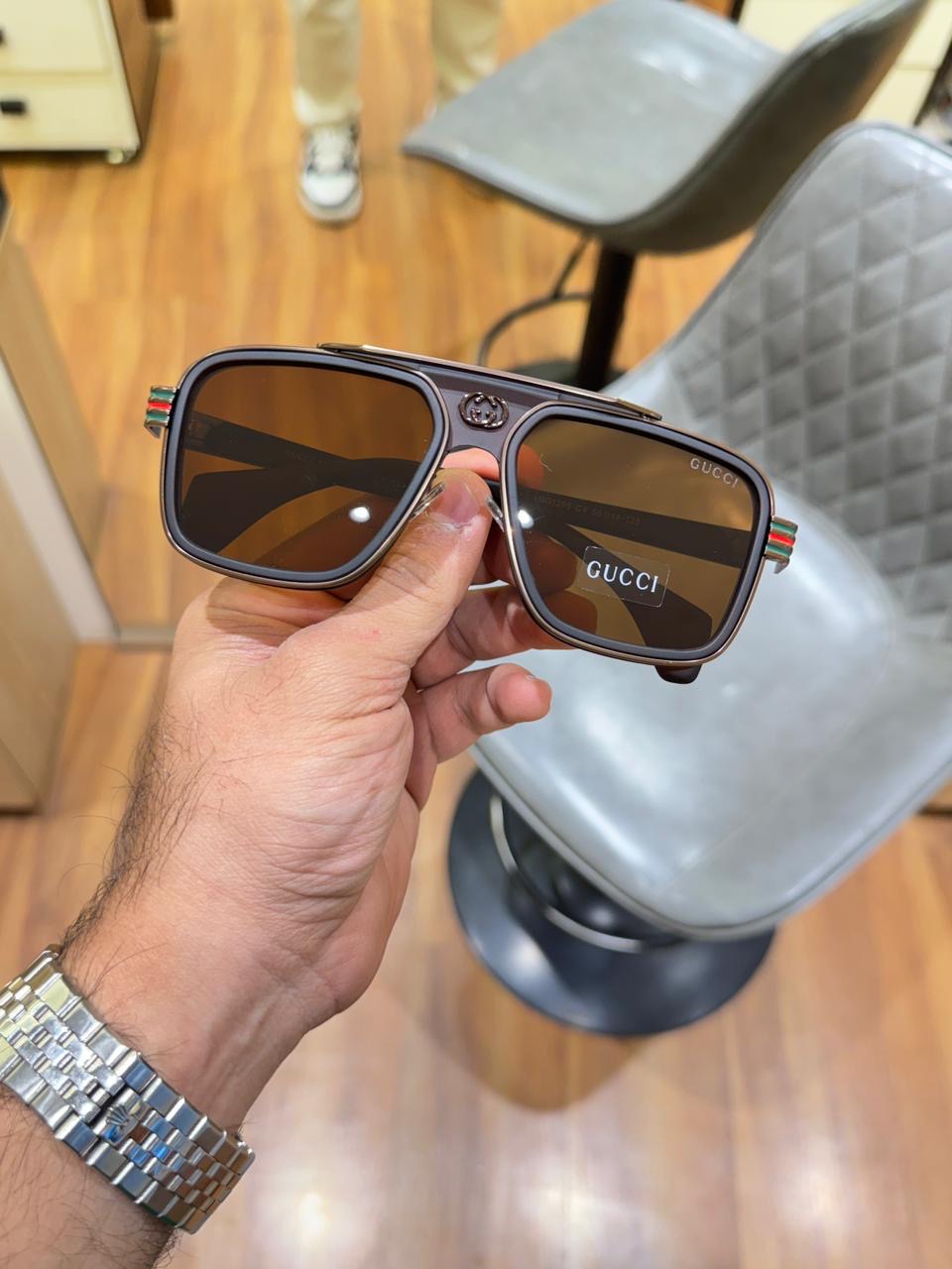 GUC_CI 1295|BROWN SUNGLASSES