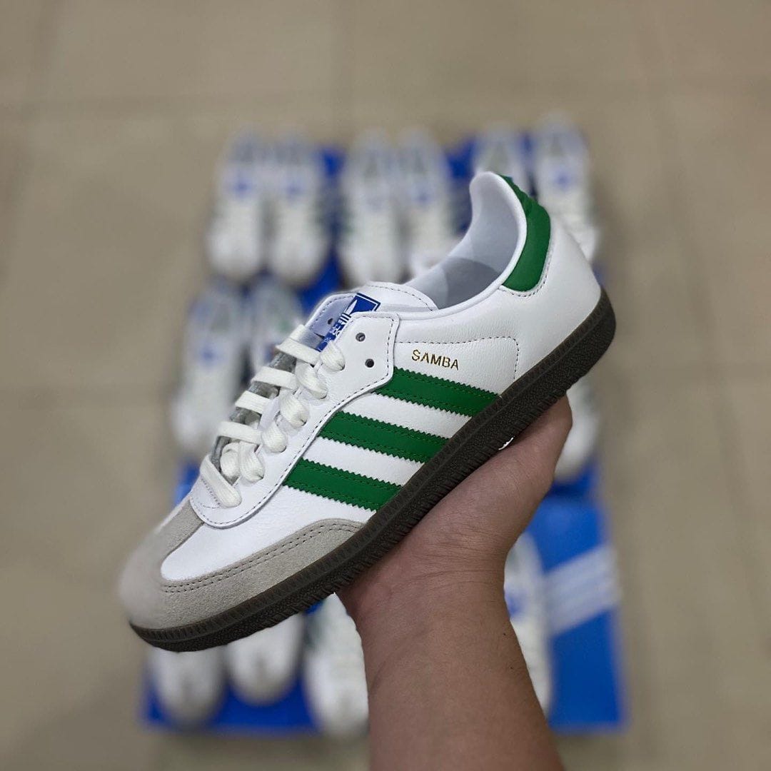 Adi_das SAMBA WHITE GREEN