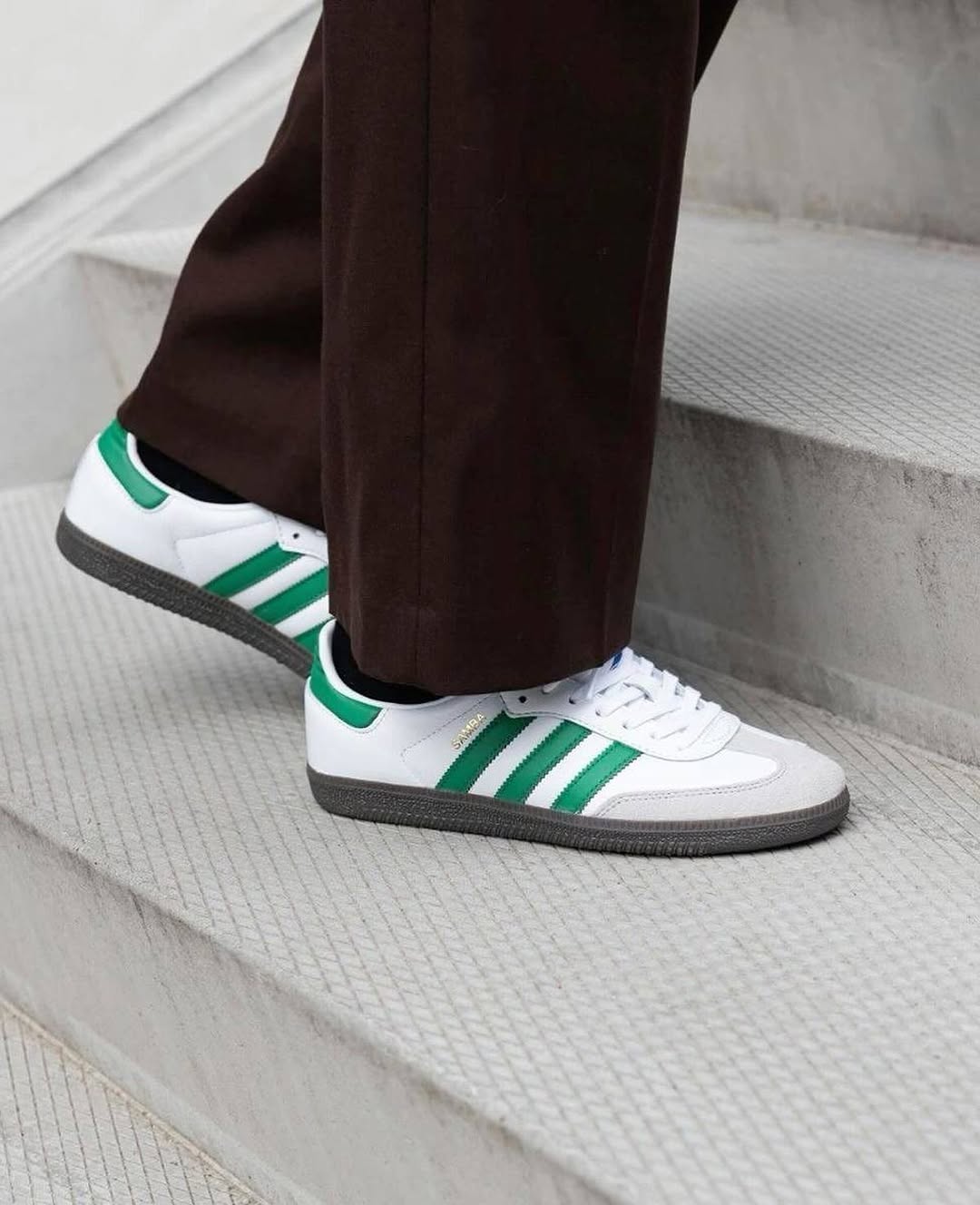 Adi_das SAMBA WHITE GREEN