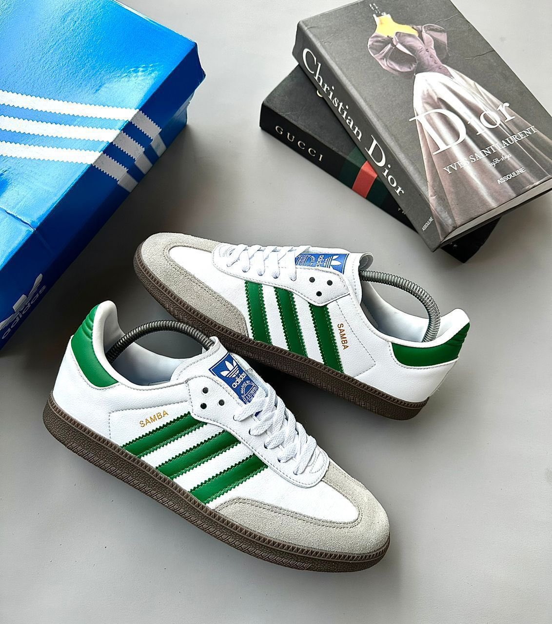 Adi_das SAMBA WHITE GREEN