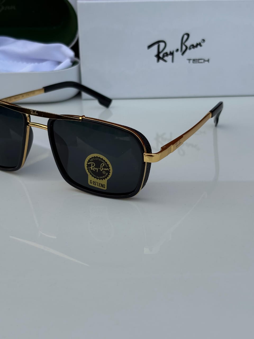 R_AY_BA_N 4413 GOLDEN BLACK GLASS QUALITY