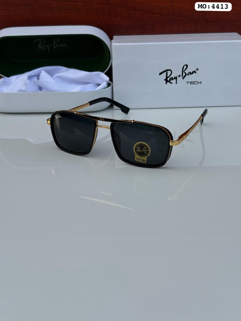 R_AY_BA_N 4413 GOLDEN BLACK GLASS QUALITY
